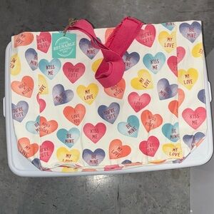 Oversized Heart Canvas tote bag